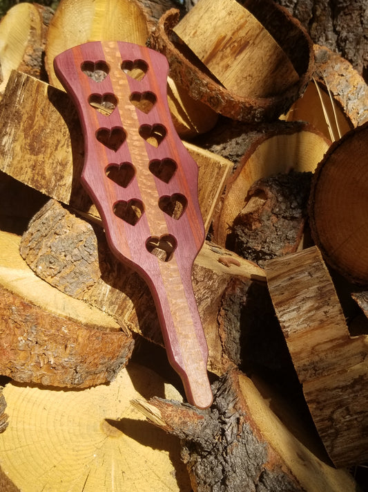Purple heart long paddle