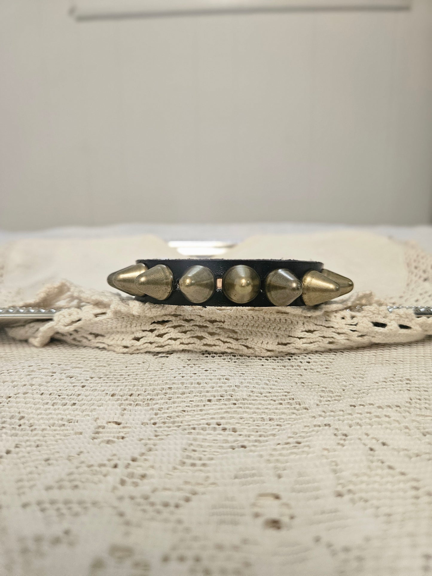 Brass stud bracelet