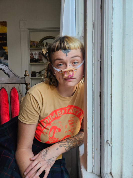 Pig nose on a string