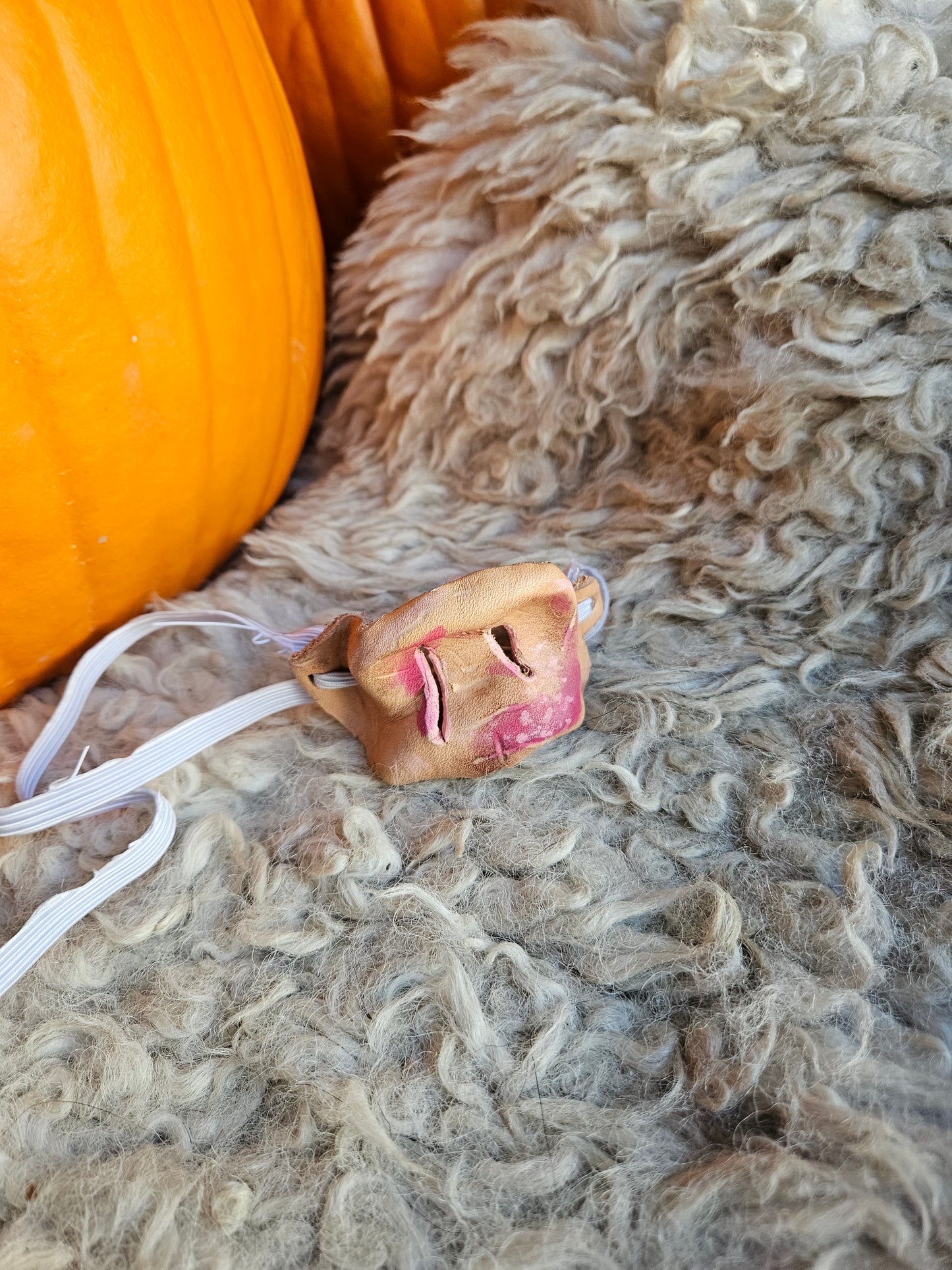Pig nose on a string