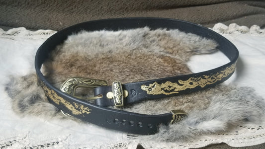 Gold leafed belt