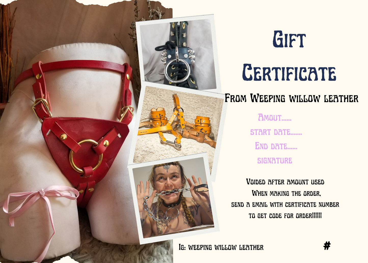 Gift certificate $50