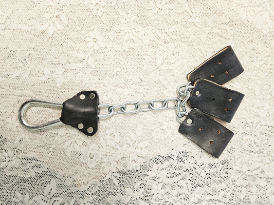 Chain & leather flogger